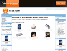 Tablet Screenshot of demo.minitemplatesystem.com