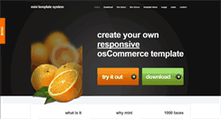 Desktop Screenshot of minitemplatesystem.com